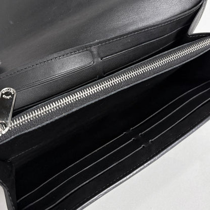 Louis Vuitton Portefeuille Iris Bifold Long Wallet Monogram Mahina Noir Black