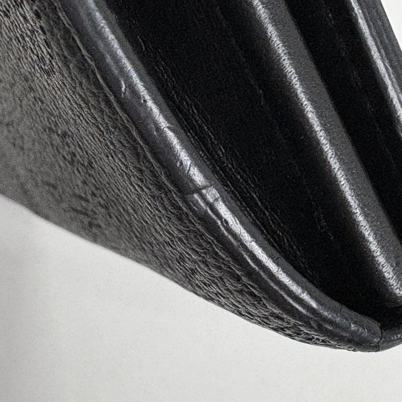 Louis Vuitton Portefeuille Iris Bifold Long Wallet Monogram Mahina Noir Black