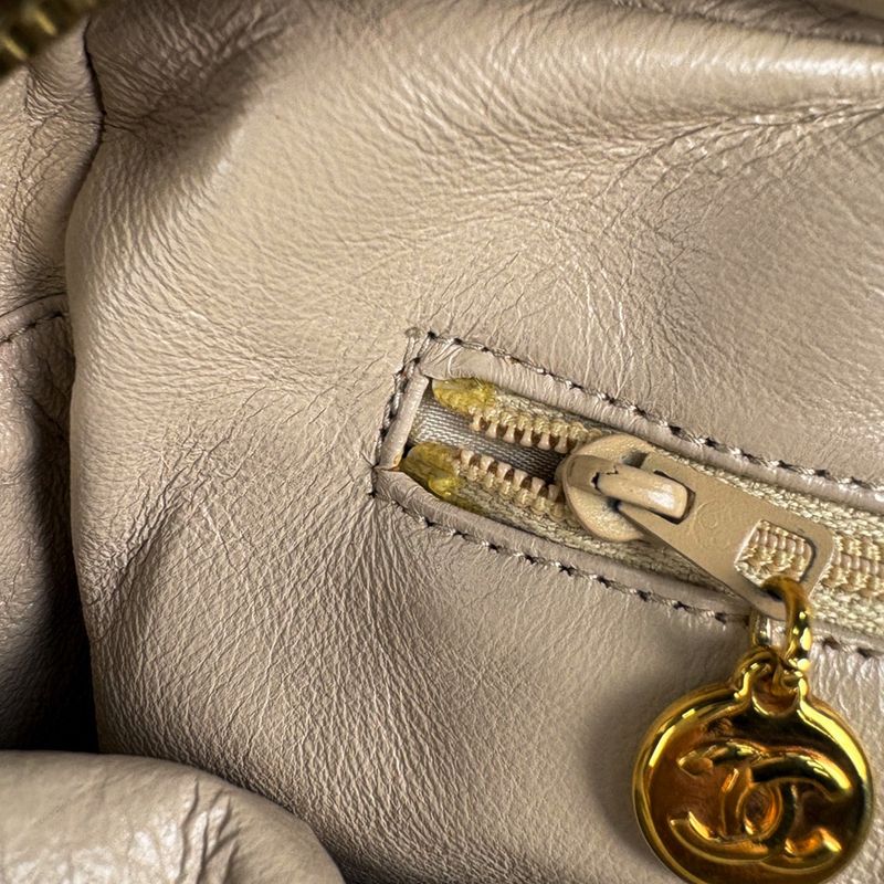 Chanel Coco Mark Fringe Shoulder Bag Matelasse Tassel Leather