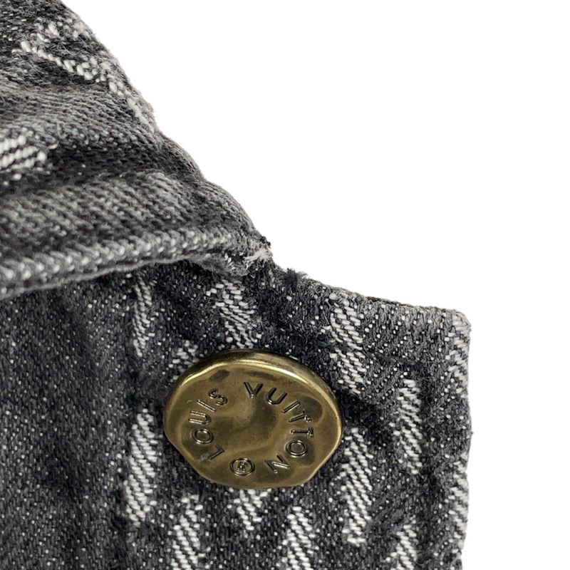Louis Vuitton Giant Damier Wave Monogram Denim Jacket G Jean Nigo