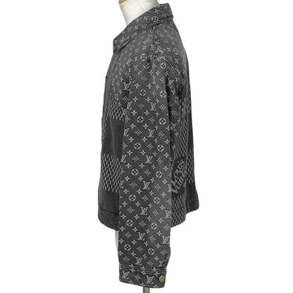 Louis Vuitton Giant Damier Wave Monogram Denim Jacket G Jean Nigo