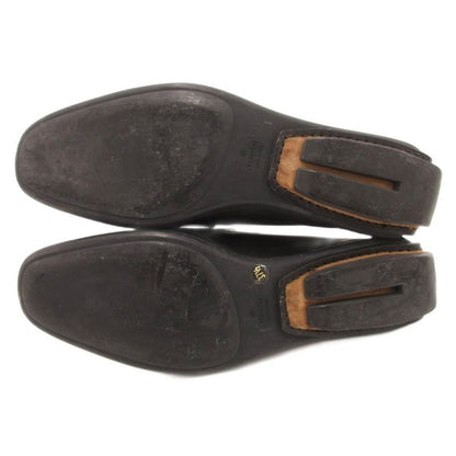 Gucci Slip on Loafers Leather 37.5 Black