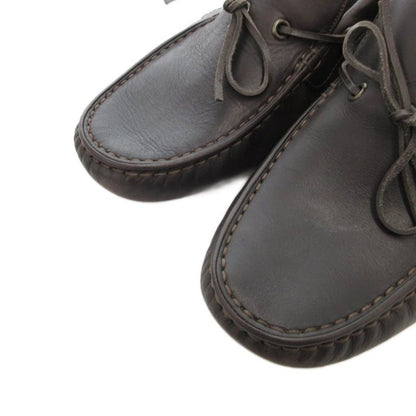 Bottega Veneta Deck Shoes Flat Ribbon Leather 41 Brown FF