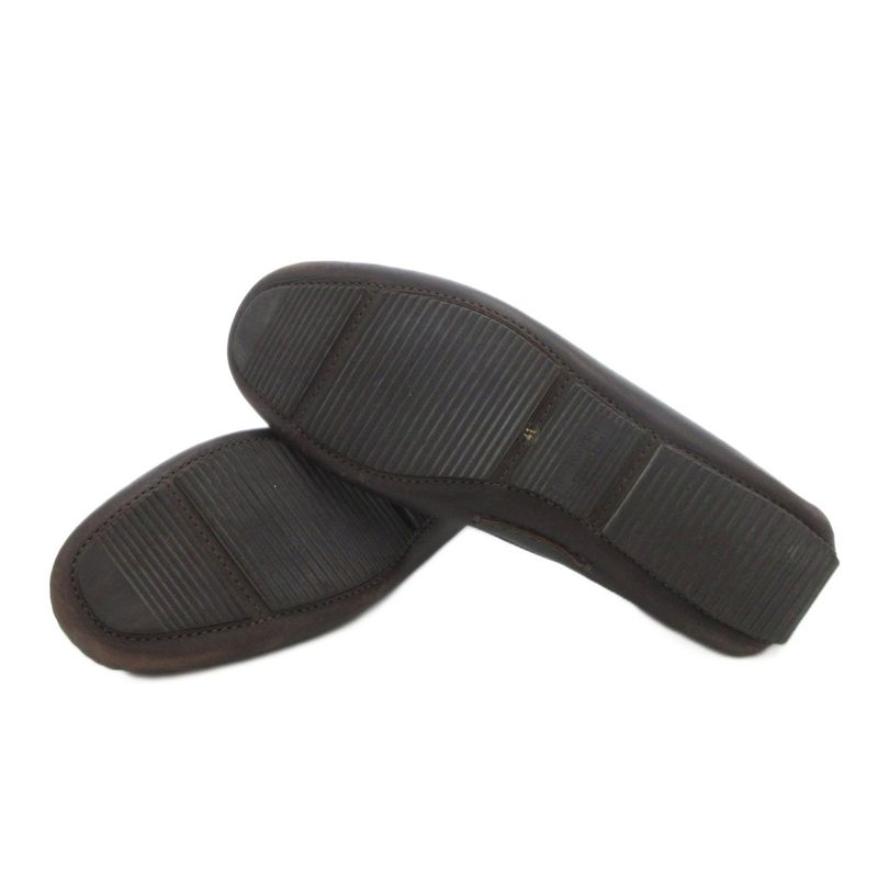 Bottega Veneta Deck Shoes Flat Ribbon Leather 41 Brown FF