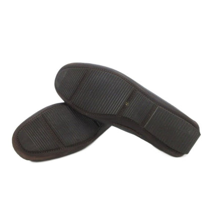 Bottega Veneta Deck Shoes Flat Ribbon Leather 41 Brown FF