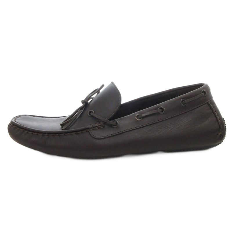 Bottega Veneta Deck Shoes Flat Ribbon Leather 41 Brown FF