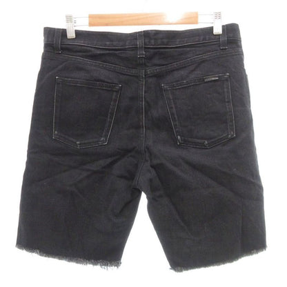 Saint Laurent Paris Shorts Denim 30 Black