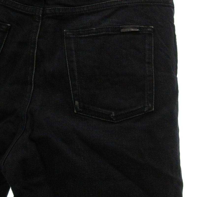 Saint Laurent Paris Shorts Denim 30 Black