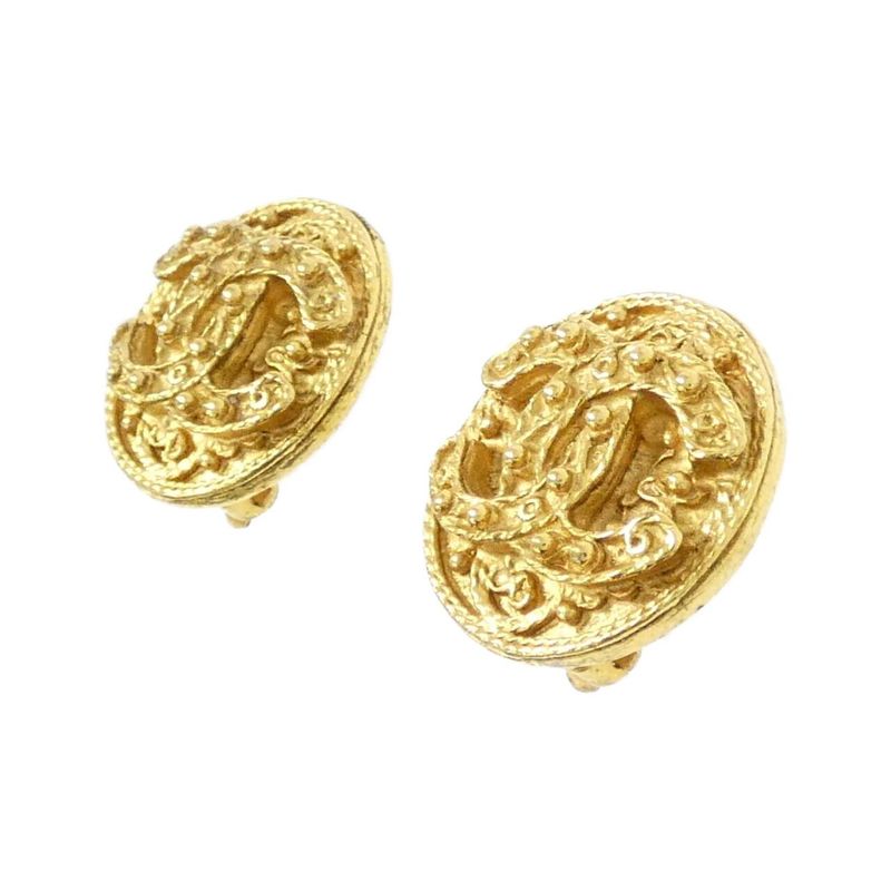 Chanel Vintage Earrings Gold