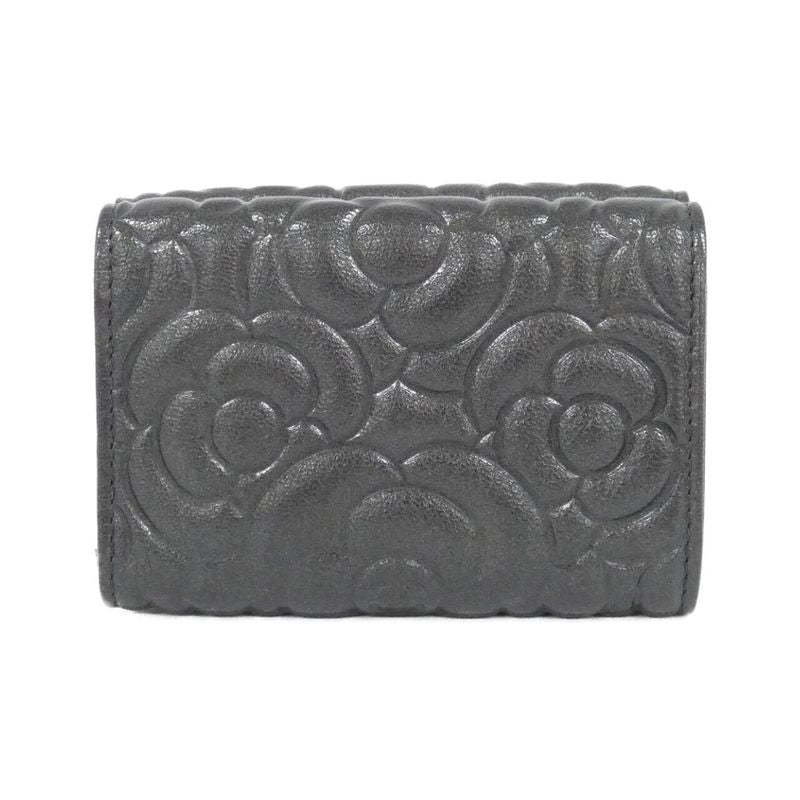 Chanel Wallet Satin Silver