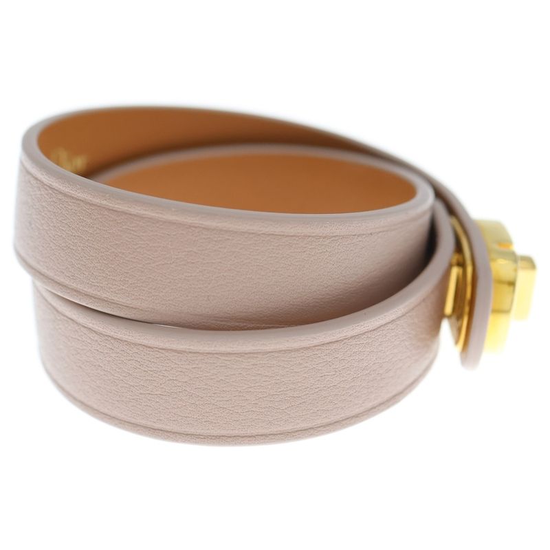 Christian Dior 30 Montaigne Double Bracelet Pink Leather