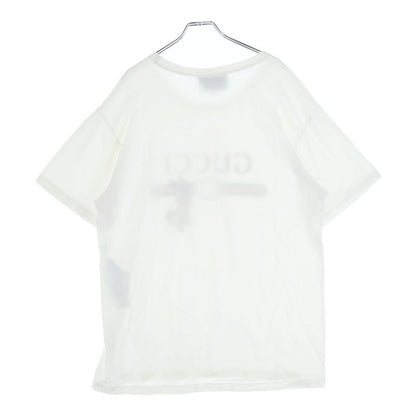 Gucci Rabbit Patch Short Sleeve T-Shirt Cut and Sew White