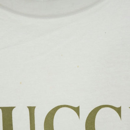 Gucci Rabbit Patch Short Sleeve T-Shirt Cut and Sew White