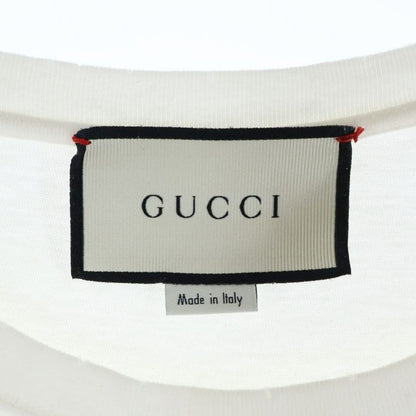 Gucci Rabbit Patch Short Sleeve T-Shirt Cut and Sew White