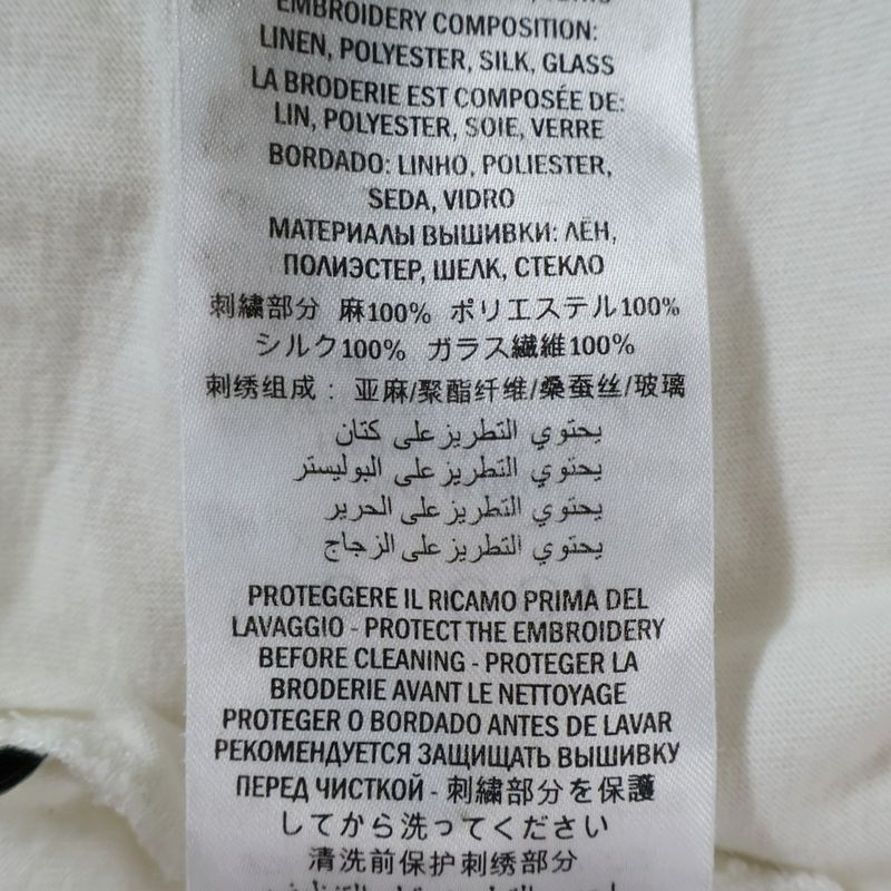 Gucci Rabbit Patch Short Sleeve T-Shirt Cut and Sew White