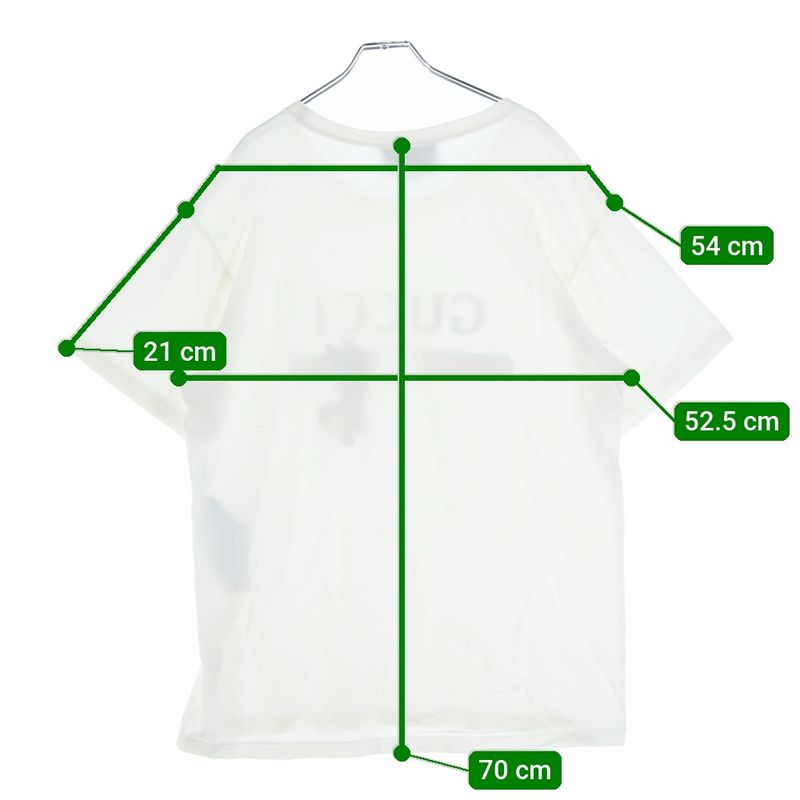 Gucci Rabbit Patch Short Sleeve T-Shirt Cut and Sew White