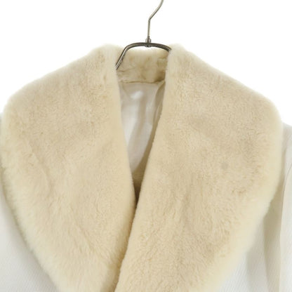 Gucci Beaver Fur Color Shearling Coat White