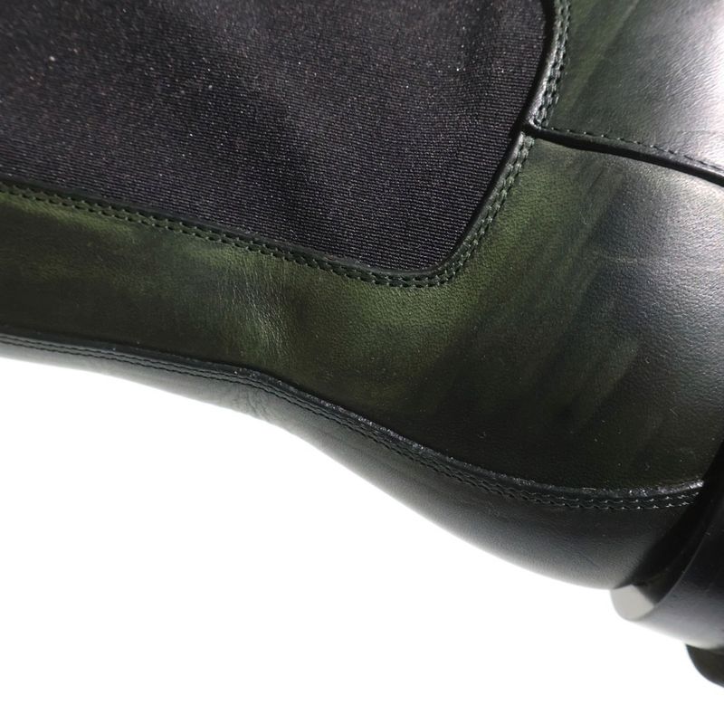 Bottega Veneta Lug Boots  Leather Side Gore Long Boots Shoes Black