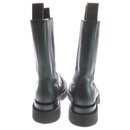 Bottega Veneta Lug Boots  Leather Side Gore Long Boots Shoes Black