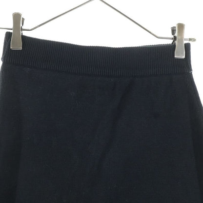 Chanel Cotton Knit Tight Medium Skirt Black