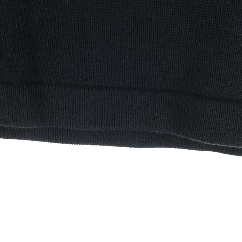 Chanel Cotton Knit Tight Medium Skirt Black