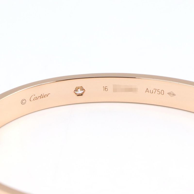 Cartier Bracelet 18K Pink Gold Diamond Love