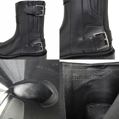 Hermes Shorts Jamie 38.5 Black Noir Leather