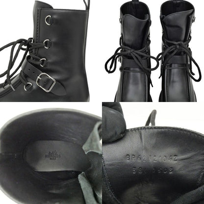 Hermes Shorts Land 38 Black Noir Leather