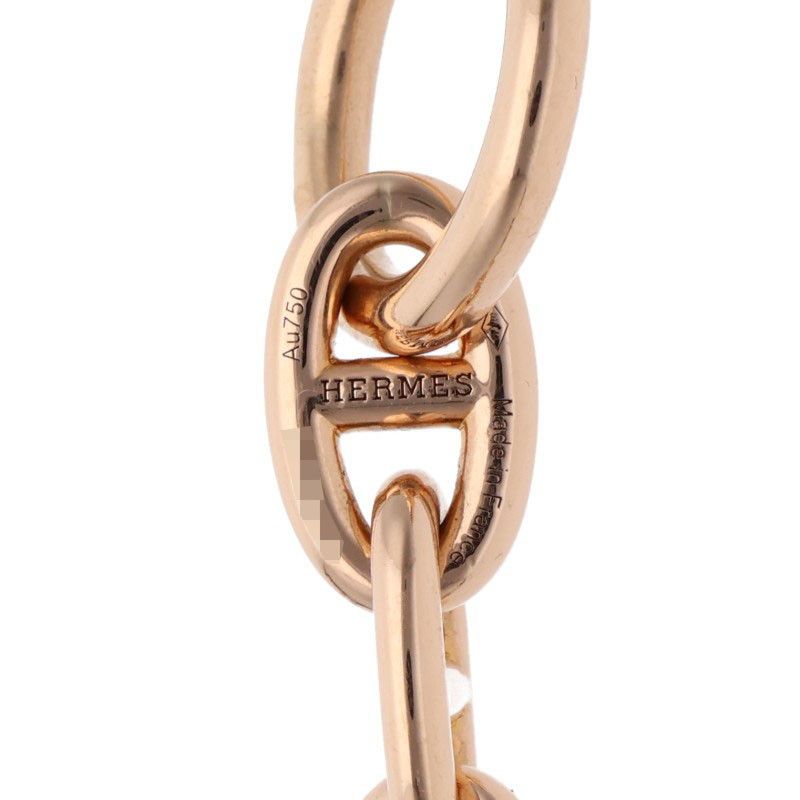Hermes Chaine D'ancre MM 18K Pink Gold Bracelet