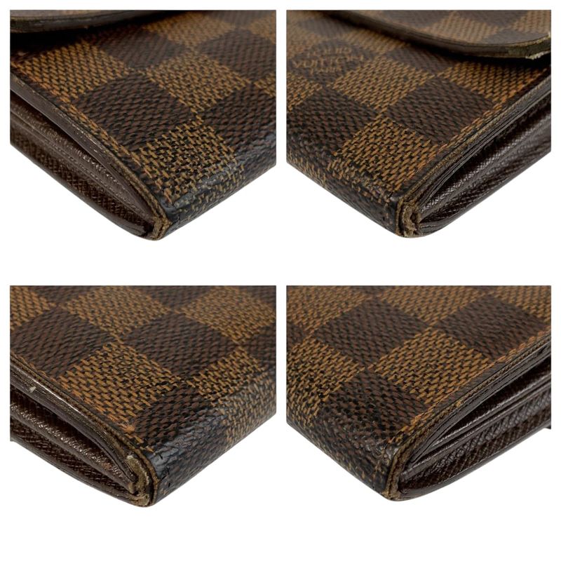 Louis Vuitton Damier Portefeuille Sarah Brown PVC Long