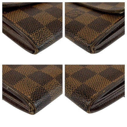Louis Vuitton Damier Portefeuille Sarah Brown PVC Long