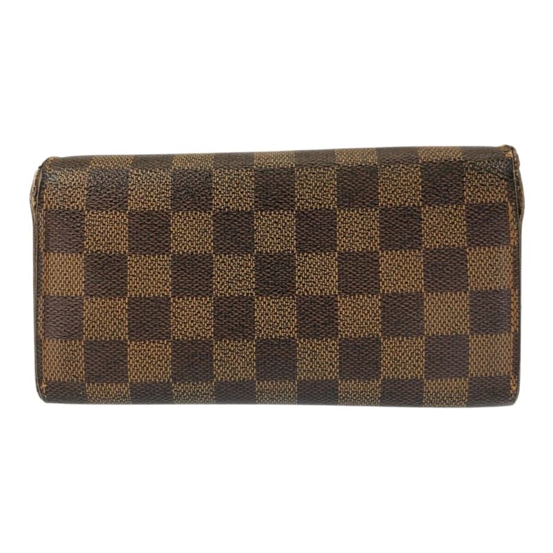 Louis Vuitton Damier Portefeuille Sarah Brown PVC Long