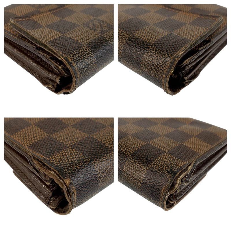 Louis Vuitton Damier Portefeuille Sarah Brown PVC Long
