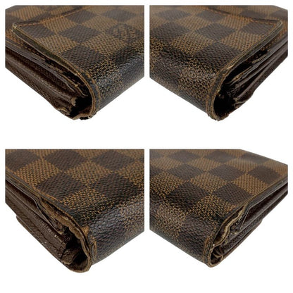 Louis Vuitton Damier Portefeuille Sarah Brown PVC Long