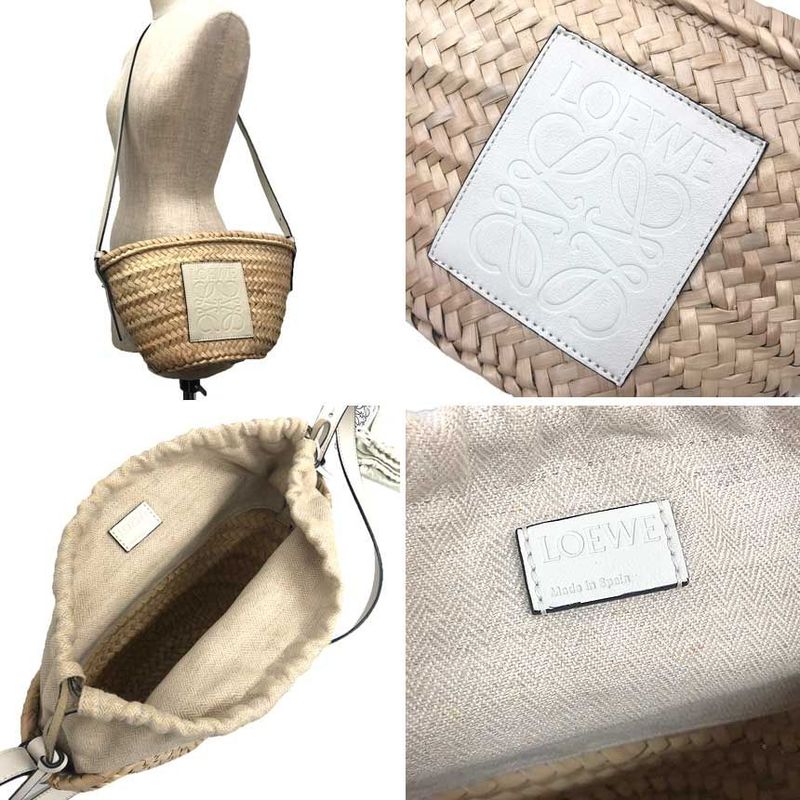 Loewe Basket Shoulder Bag White