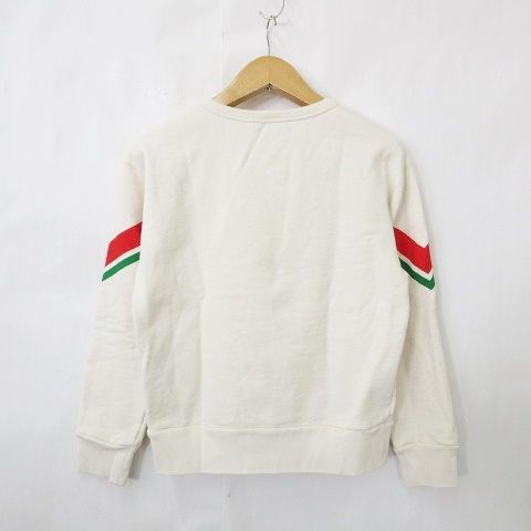 Gucci Trainer Sweatshirt Long Sleeve Round Neck Pullover Print Cotton White