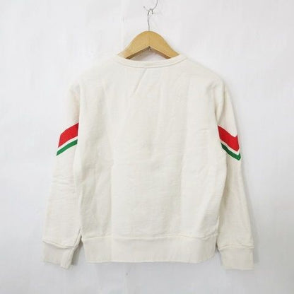 Gucci Trainer Sweatshirt Long Sleeve Round Neck Pullover Print Cotton White