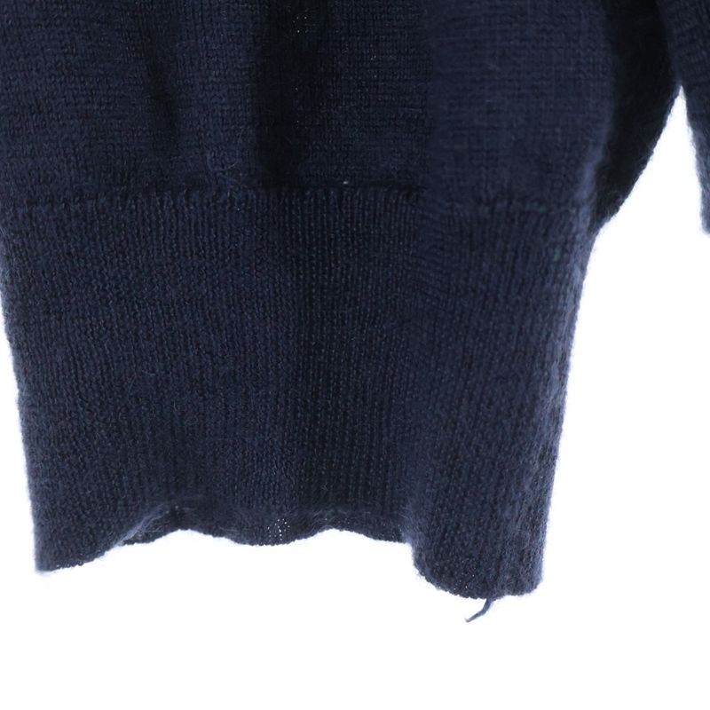 Prada Silk Blend Cashmere V-neck Pullover Long Sleeve Knit Sweater