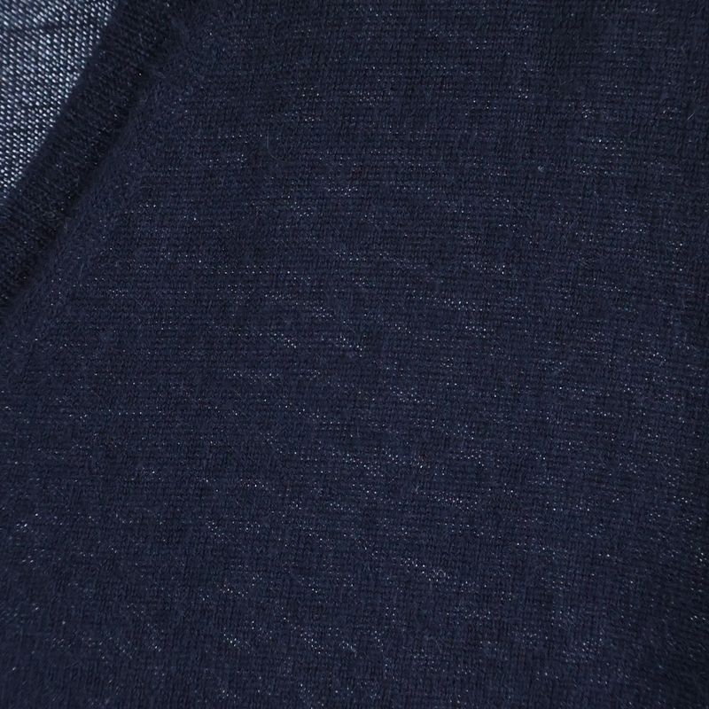 Prada Silk Blend Cashmere V-neck Pullover Long Sleeve Knit Sweater