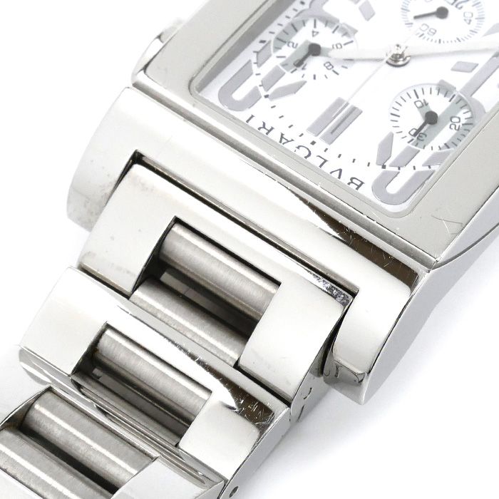 Bvlgari Rettangolo Chronograph Watch Battery Operated