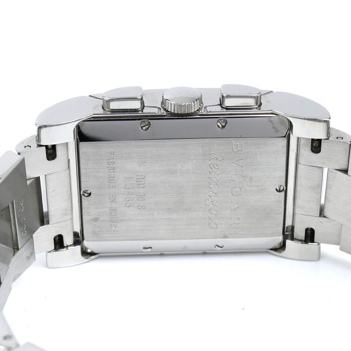 Bvlgari Rettangolo Chronograph Watch Battery Operated
