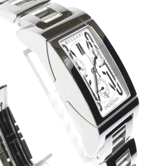 Bvlgari Rettangolo Chronograph Watch Battery Operated