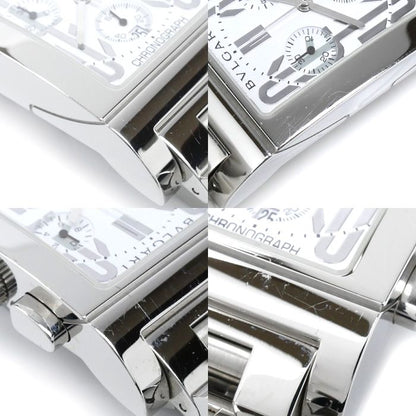 Bvlgari Rettangolo Chronograph Watch Battery Operated
