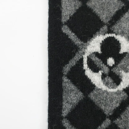 Louis Vuitton Echarpe Monogram Mountain Muffler Black Gray Scarf