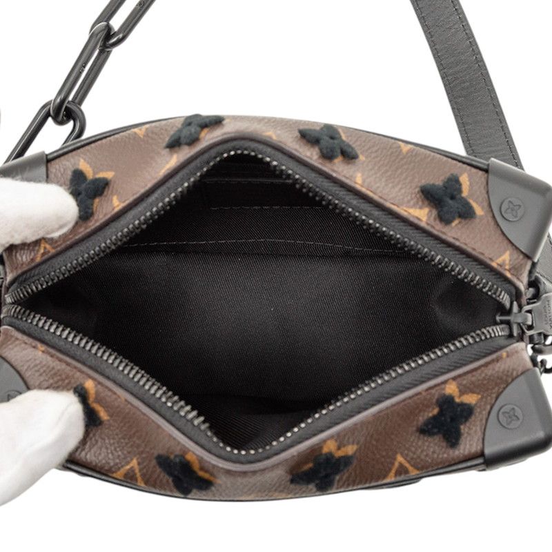 Louis Vuitton Monogram Taffeta Mini Soft Trunk Crossbody Chain Shoulder Bag