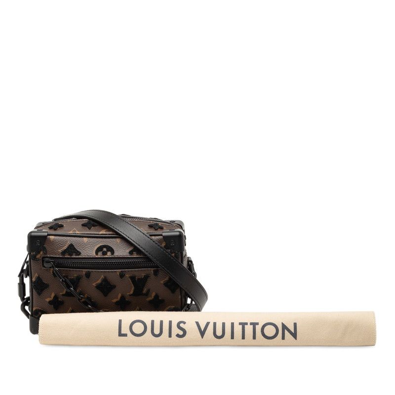 Louis Vuitton Monogram Taffeta Mini Soft Trunk Crossbody Chain Shoulder Bag