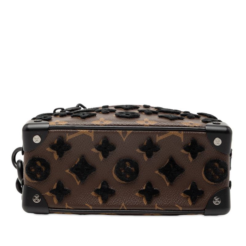 Louis Vuitton Monogram Taffeta Mini Soft Trunk Crossbody Chain Shoulder Bag