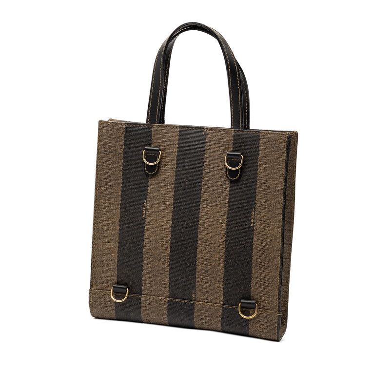 Fendi Pecan Shoulder Bag 2-Way Brown Black Leather