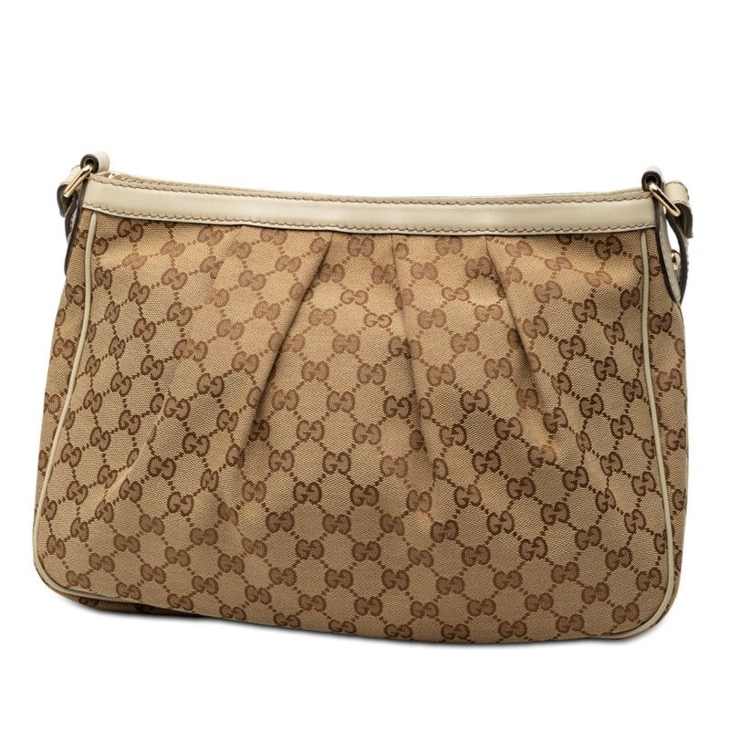 Gucci GG Canvas Ski Beige Leather