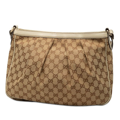 Gucci GG Canvas Ski Beige Leather